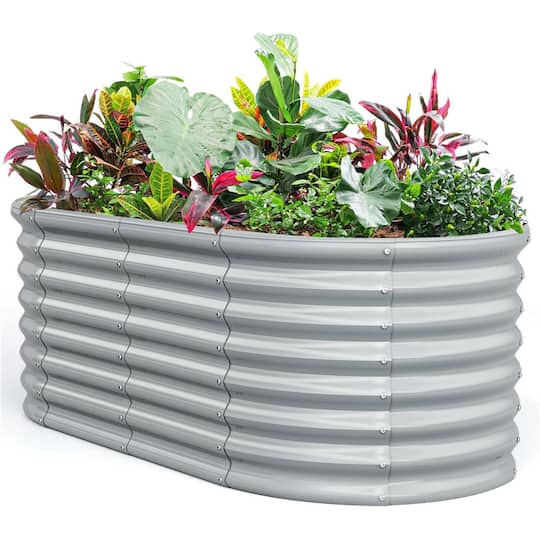 Costway Raised Garden Bed Raised Outdoor Garden Box Planter